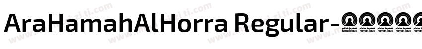 AraHamahAlHorra Regular字体转换